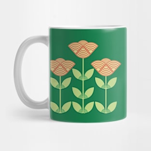 Three Japanese style flowers Mug